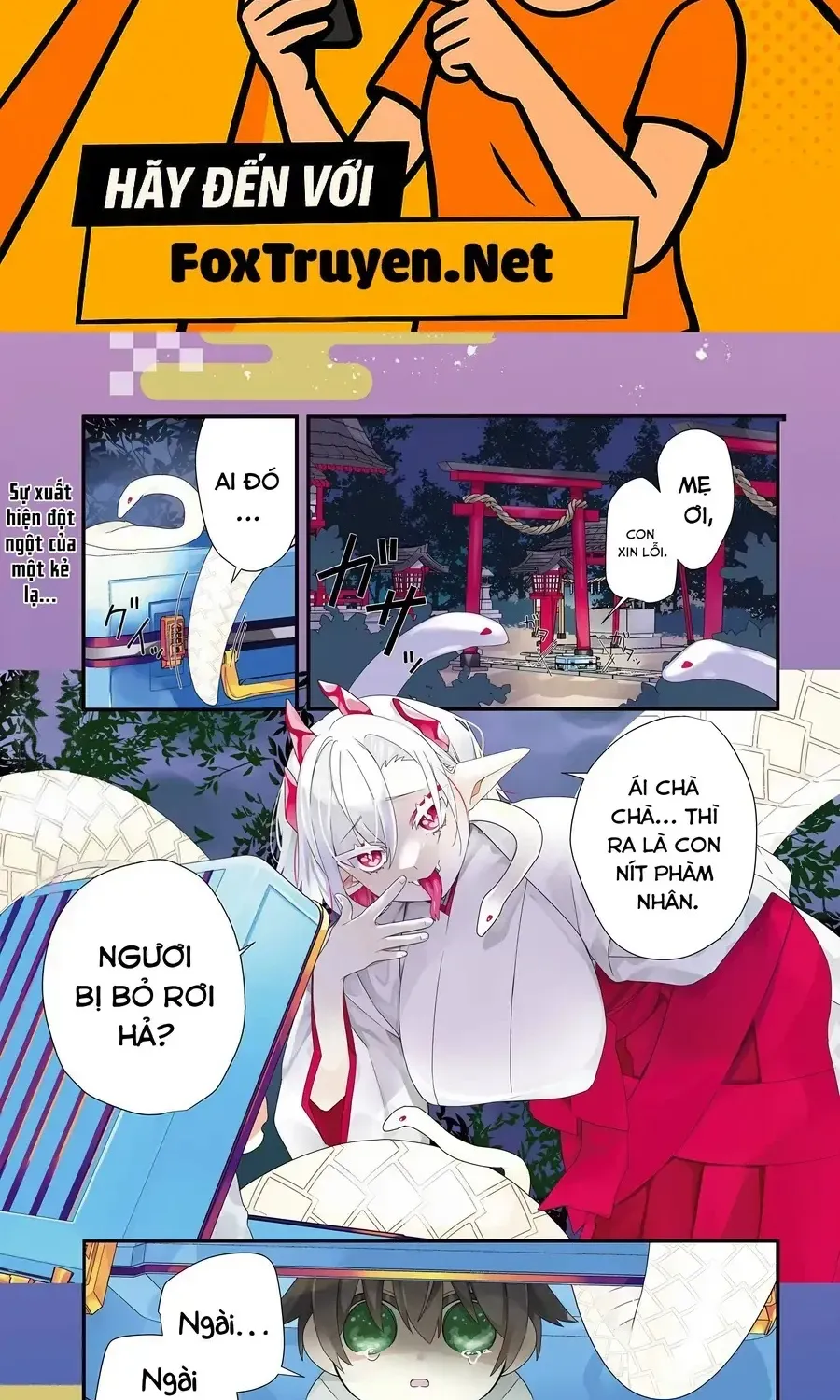 Từ Giờ Làm Con Của Thần Rắn Nhé - Chap 1 - Trang 2